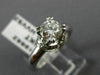 ESTATE 1.02CT GIA DIAMOND 14K WHITE GOLD CIRCLE OF LIFE ENGAGEMENT RING #19662