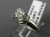 ESTATE 1.02CT GIA DIAMOND 14K WHITE GOLD CIRCLE OF LIFE ENGAGEMENT RING #19662
