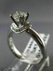 ESTATE 1.02CT GIA DIAMOND 14K WHITE GOLD CIRCLE OF LIFE ENGAGEMENT RING #19662