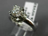ESTATE 1.02CT GIA DIAMOND 14K WHITE GOLD CIRCLE OF LIFE ENGAGEMENT RING #19662