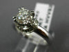ESTATE 1.02CT GIA DIAMOND 14K WHITE GOLD CIRCLE OF LIFE ENGAGEMENT RING #19662