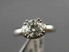 ESTATE 1.02CT GIA DIAMOND 14K WHITE GOLD CIRCLE OF LIFE ENGAGEMENT RING #19662