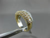 ESTATE .32CT DIAMOND 14KT WHITE & YELLOW GOLD 3D CRISS CROSS INFINITY LOVE RING