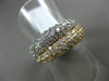 ESTATE .32CT DIAMOND 14KT WHITE & YELLOW GOLD 3D CRISS CROSS INFINITY LOVE RING