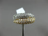 ESTATE .32CT DIAMOND 14KT WHITE & YELLOW GOLD 3D CRISS CROSS INFINITY LOVE RING