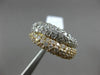ESTATE .32CT DIAMOND 14KT WHITE & YELLOW GOLD 3D CRISS CROSS INFINITY LOVE RING