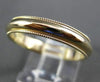 14KT YELLOW GOLD 3D CLASSIC MILGRAIN WEDDING ANNIVERSARY BAND RING 3.5mm #21653