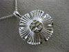 ESTATE .32CT DIAMOND & SOUTH SEA PEARL 14K WHITE GOLD 3D FLOATING FLOWER PENDANT