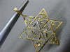 ESTATE LARGE 14KT YELLOW GOLD HANDCRAFTED STAR OF DAVID 12 TRIBES PENDANT #24986