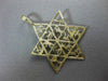 ESTATE LARGE 14KT YELLOW GOLD HANDCRAFTED STAR OF DAVID 12 TRIBES PENDANT #24986