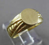 ESTATE 14KT YELLOW GOLD CIRCULAR INITIAL ENGRAVABLE UPON REQUEST RING #ELVINA55