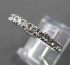 ESTATE .60CT DIAMOND 14KT WHITE GOLD 3D SEMI ETERNITY ANNIVERSARY RING #13684