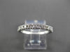 ESTATE .60CT DIAMOND 14KT WHITE GOLD 3D SEMI ETERNITY ANNIVERSARY RING #13684