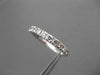 ESTATE .60CT DIAMOND 14KT WHITE GOLD 3D SEMI ETERNITY ANNIVERSARY RING #13684