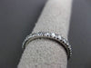 ESTATE .60CT DIAMOND 14KT WHITE GOLD 3D SEMI ETERNITY ANNIVERSARY RING #13684