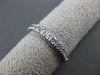 ESTATE .60CT DIAMOND 14KT WHITE GOLD 3D SEMI ETERNITY ANNIVERSARY RING #13684
