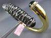 EXTRA LARGE 6.69CT DIAMOND & SMOKY TOPAZ 14K YELLOW & BLACK GOLD BANGLE BRACELET