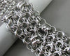 ESTATE .40CT DIAMOND 14K WHITE & BLACK GOLD HANDCRAFTED WOVEN MULTI ROW BRACELET