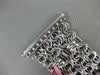 ESTATE .40CT DIAMOND 14K WHITE & BLACK GOLD HANDCRAFTED WOVEN MULTI ROW BRACELET