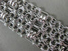 ESTATE .40CT DIAMOND 14K WHITE & BLACK GOLD HANDCRAFTED WOVEN MULTI ROW BRACELET