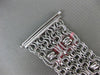 ESTATE .40CT DIAMOND 14K WHITE & BLACK GOLD HANDCRAFTED WOVEN MULTI ROW BRACELET
