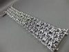 ESTATE .40CT DIAMOND 14K WHITE & BLACK GOLD HANDCRAFTED WOVEN MULTI ROW BRACELET