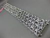 ESTATE .40CT DIAMOND 14K WHITE & BLACK GOLD HANDCRAFTED WOVEN MULTI ROW BRACELET