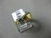 ESTATE .21CT WHITE & BLUE DIAMOND 14KT YELLOW GOLD 3D FLOWER FRIENDSHIP RING