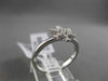 ANTIQUE .09CT DIAMOND 18KT WHITE GOLD 3D PAVE SNOWFLAKE FLOWER RING