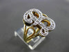 ESTATE LARGE .35CT DIAMOND 14KT WHITE & YELLOW GOLD 3D " B " INITIAL RING #24501