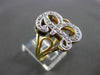 ESTATE LARGE .35CT DIAMOND 14KT WHITE & YELLOW GOLD 3D " B " INITIAL RING #24501