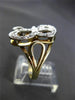 ESTATE LARGE .35CT DIAMOND 14KT WHITE & YELLOW GOLD 3D " B " INITIAL RING #24501