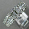 ESTATE WIDE .80CT DIAMOND 14KT WHITE GOLD CLASSIC GRADUATING SEMI ETERNITY RING