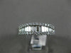 ESTATE WIDE .80CT DIAMOND 14KT WHITE GOLD CLASSIC GRADUATING SEMI ETERNITY RING
