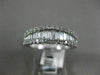 ESTATE WIDE .80CT DIAMOND 14KT WHITE GOLD CLASSIC GRADUATING SEMI ETERNITY RING