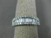 ESTATE WIDE .80CT DIAMOND 14KT WHITE GOLD CLASSIC GRADUATING SEMI ETERNITY RING