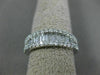 ESTATE WIDE .80CT DIAMOND 14KT WHITE GOLD CLASSIC GRADUATING SEMI ETERNITY RING