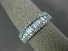 ESTATE WIDE .80CT DIAMOND 14KT WHITE GOLD CLASSIC GRADUATING SEMI ETERNITY RING