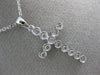 ESTATE .27CT DIAMOND 14KT WHITE GOLD 3D CLASSIC MILGRAIN CROSS FLOATING PENDANT