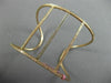 LARGE 1.11CT WHITE & CHOCOLATE FANCY DIAMOND 14KT ROSE GOLD BAR BANGLE BRACELET