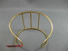 LARGE 1.11CT WHITE & CHOCOLATE FANCY DIAMOND 14KT ROSE GOLD BAR BANGLE BRACELET