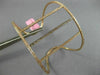 LARGE 1.11CT WHITE & CHOCOLATE FANCY DIAMOND 14KT ROSE GOLD BAR BANGLE BRACELET