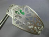 ESTATE WIDE .26CT DIAMOND 18K WHITE GOLD 3D TRIANGULAR BELT CUFF BANGLE BRACELET