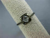 ESTATE .08CT ROUND DIAMOND 14KT BROWN GOLD 3D CLASSIC SQUARE PAVE FUN LOVE RING