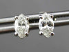 ESTATE .55CT MARQUISE CUT DIAMOND 14KT WHITE GOLD STUD EARRINGS F/G VS #5163