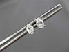 ESTATE .55CT MARQUISE CUT DIAMOND 14KT WHITE GOLD STUD EARRINGS F/G VS #5163