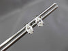 ESTATE .55CT MARQUISE CUT DIAMOND 14KT WHITE GOLD STUD EARRINGS F/G VS #5163