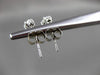 ESTATE .55CT MARQUISE CUT DIAMOND 14KT WHITE GOLD STUD EARRINGS F/G VS #5163
