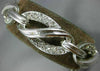 ESTATE WIDE 7.0CT DIAMOND 14KT WHITE GOLD 3D OVAL HELIX INFINITY TENNIS BRACELET