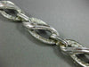 ESTATE WIDE 7.0CT DIAMOND 14KT WHITE GOLD 3D OVAL HELIX INFINITY TENNIS BRACELET